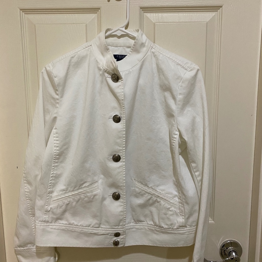 Chaps White Jacket-Size L